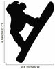 Snowboarding Silhouette Wall Decal