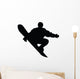 Snowboarding Silhouette Wall Decal