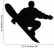 Snowboarding Silhouette Wall Decal