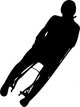 Silhouette Skier Wall Decal