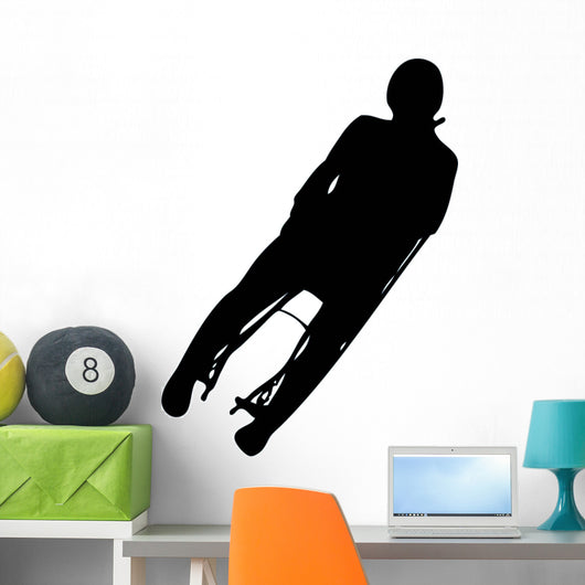 Silhouette Skier Wall Decal