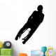Silhouette Skier Wall Decal