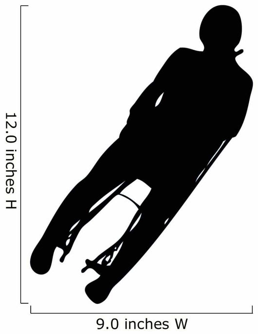 Silhouette Skier Wall Decal