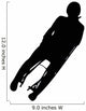 Silhouette Skier Wall Decal