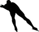 Ice Skater Silhouette Wall Decal