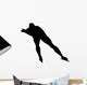 Ice Skater Silhouette Wall Decal