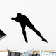 Ice Skater Silhouette Wall Decal