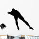 Ice Skater Silhouette Wall Decal