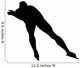 Ice Skater Silhouette Wall Decal