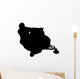 Snow Mobile Silhouette Wall Decal