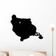 Snow Mobile Silhouette Wall Decal