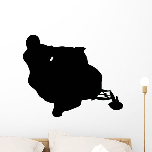 Snow Mobile Silhouette Wall Decal