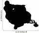 Snow Mobile Silhouette Wall Decal