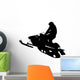 Snow Mobile Silhouette Wall Decal