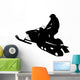 Snow Mobile Silhouette Wall Decal