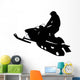 Snow Mobile Silhouette Wall Decal