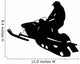 Snow Mobile Silhouette Wall Decal