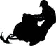 Snow Mobile Silhouette Wall Decal