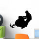 Snow Mobile Silhouette Wall Decal