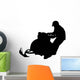 Snow Mobile Silhouette Wall Decal