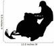 Snow Mobile Silhouette Wall Decal
