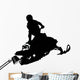 Snow Mobile Silhouette Wall Decal