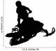 Snow Mobile Silhouette Wall Decal