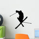 Skiing Silhouette Wall Decal