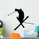 Skiing Silhouette Wall Decal