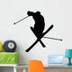 Skiing Silhouette Wall Decal