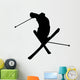 Skiing Silhouette Wall Decal