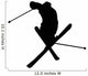 Skiing Silhouette Wall Decal