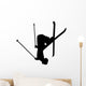 Flipping Skiing Silhouette Wall Decal