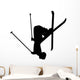 Flipping Skiing Silhouette Wall Decal