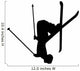 Flipping Skiing Silhouette Wall Decal