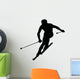 Skiing Silhouette Wall Decal