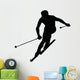 Skiing Silhouette Wall Decal