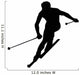 Skiing Silhouette Wall Decal