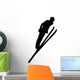 Skiing Silhouette Wall Decal