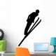 Skiing Silhouette Wall Decal