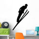 Skiing Silhouette Wall Decal