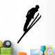 Skiing Silhouette Wall Decal