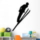 Skiing Silhouette Wall Decal