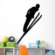 Skiing Silhouette Wall Decal