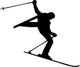 Skiing Silhouette Wall Decal