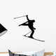 Skiing Silhouette Wall Decal