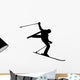 Skiing Silhouette Wall Decal