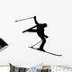 Skiing Silhouette Wall Decal