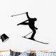 Skiing Silhouette Wall Decal