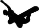 Trick Snowboarder Silhouette Wall Decal